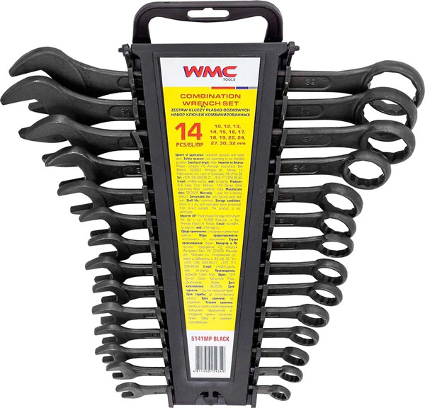 Набор ключей WMC Tools WMC-5141MP Black - фото