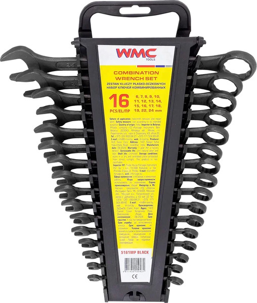Набор ключей WMC Tools WMC-5161MP Black - фото