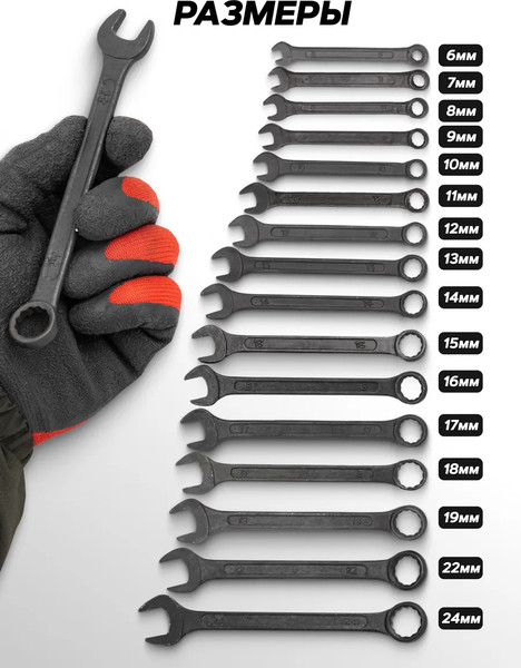 Набор ключей WMC Tools WMC-5161MP Black