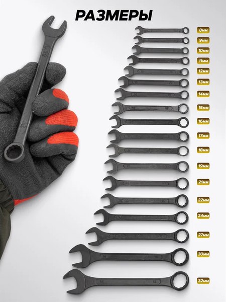 Набор ключей KingTul KT-5181MP Black