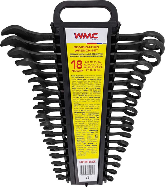 Набор ключей WMC Tools WMC-5181MP Black - фото