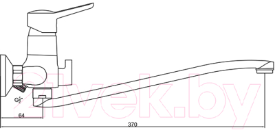 Смеситель Gross Aqua Alfa 7211313C-35S