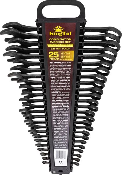 Набор ключей KingTul KT-5261MP Black - фото