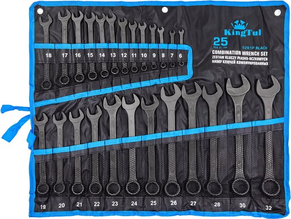 Набор ключей KingTul KT-5261P Black - фото