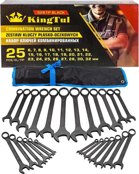 Набор ключей KingTul KT-5261P Black