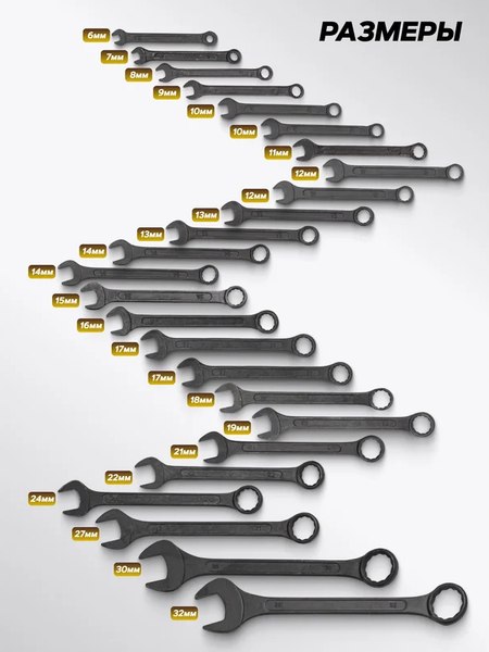 Набор ключей KingTul 62 064 / KT-5262MP Black