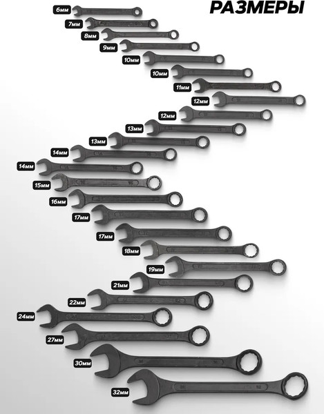 Набор ключей WMC Tools WMC-5262MP Black