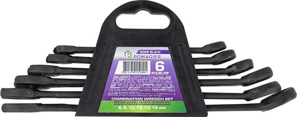 Набор ключей Pomagier POM-5068 Black - фото