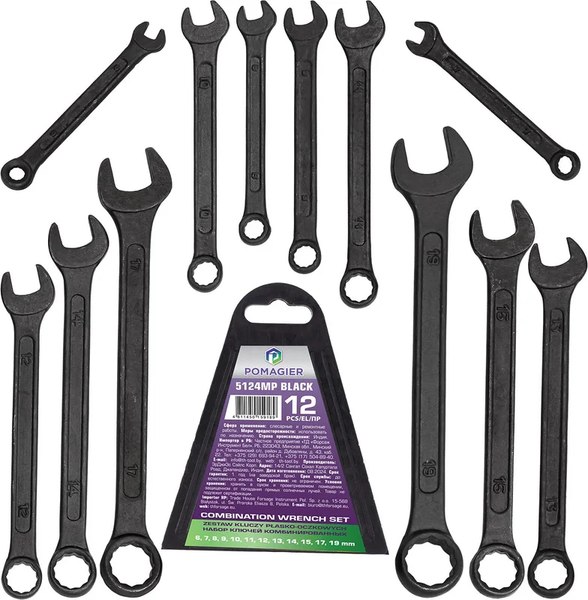 Набор ключей Pomagier POM-5124MP Black