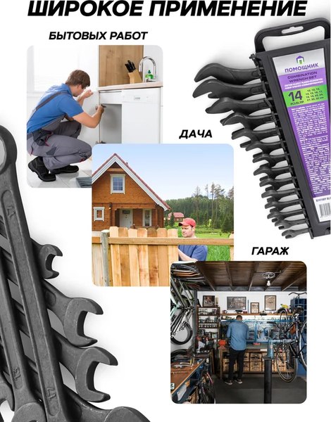 Набор ключей Помощник 5141MP Black