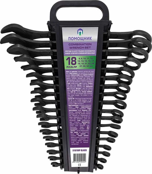 Набор ключей Помощник 5181MP Black