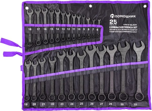 Набор ключей Помощник 5261P Black - фото