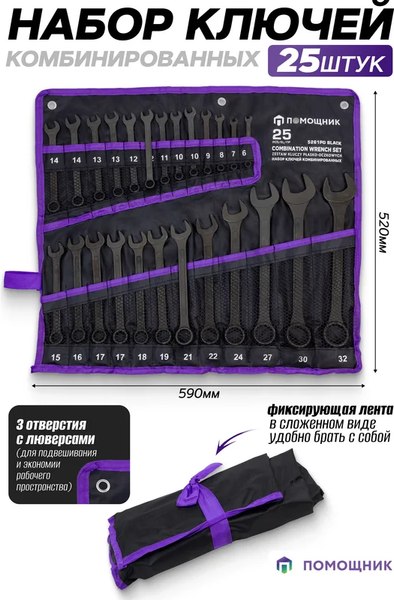 Набор ключей Помощник 5261PD Black