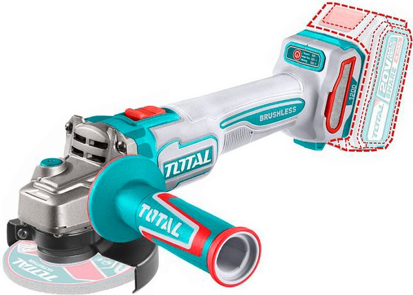 Угловая шлифовальная машина TOTAL TAGLI221253 - фото