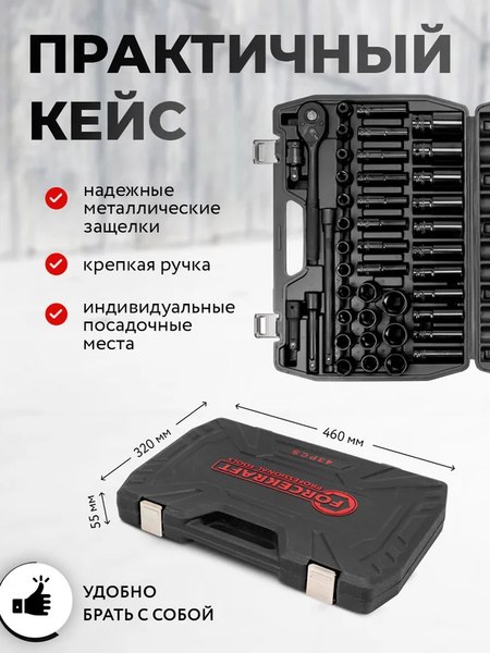 Универсальный набор инструментов ForceKraft FK-6431-5MPB