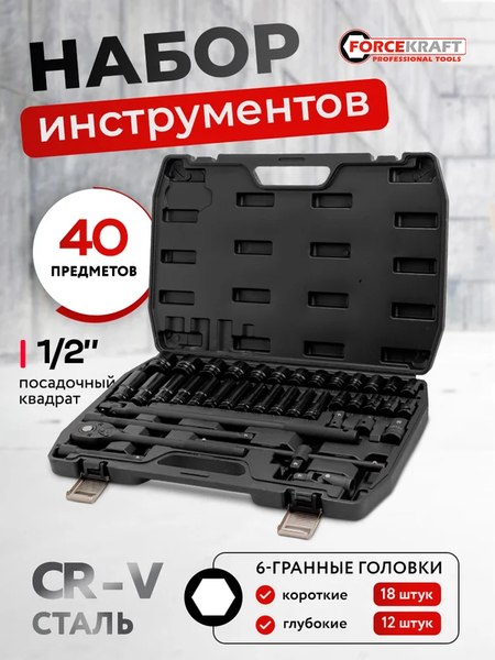 Универсальный набор инструментов ForceKraft FK-6401-5MPB