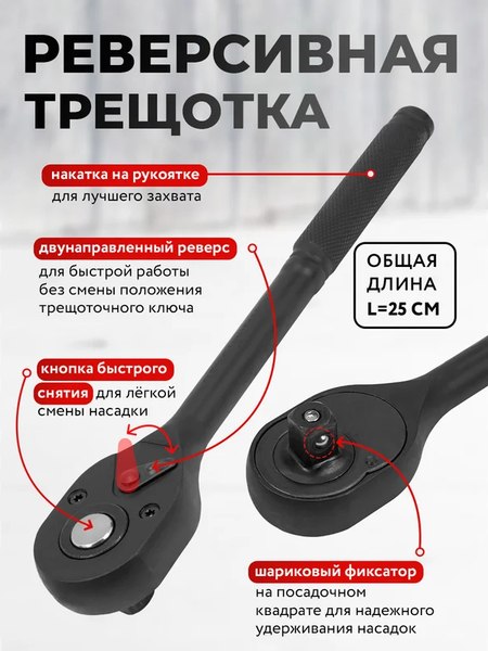 Универсальный набор инструментов ForceKraft FK-6401-5MPB