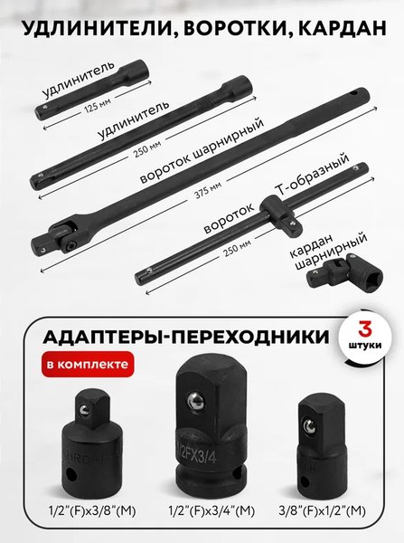 Универсальный набор инструментов ForceKraft FK-6401-5MPB