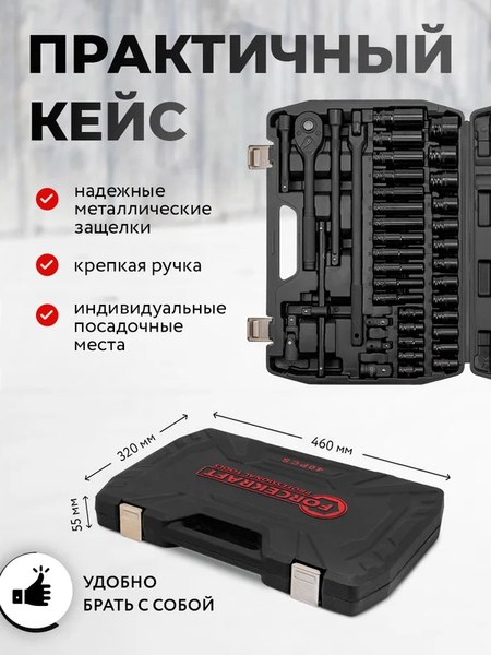 Универсальный набор инструментов ForceKraft FK-6401-5MPB