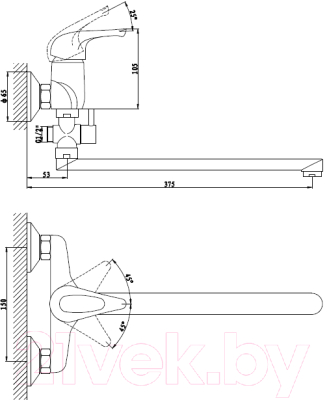Смеситель Gross Aqua Base 7237258C-35L(F)