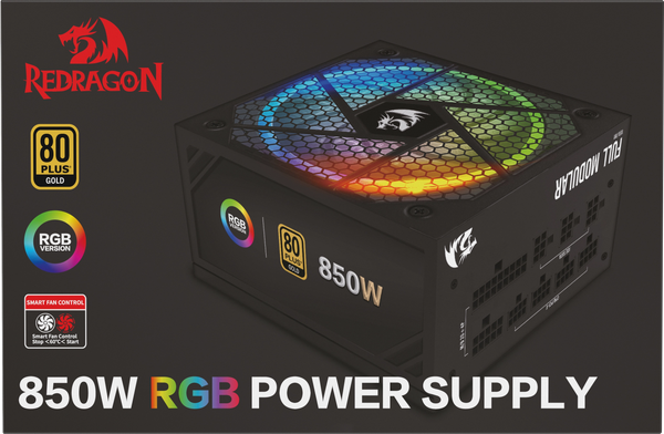 Блок питания для компьютера Redragon RGPS-850W RGB / 70655
