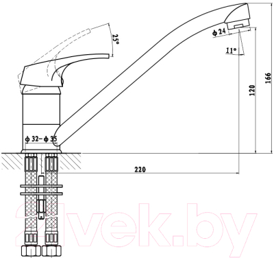 Смеситель Gross Aqua Base 3210258C-G0110
