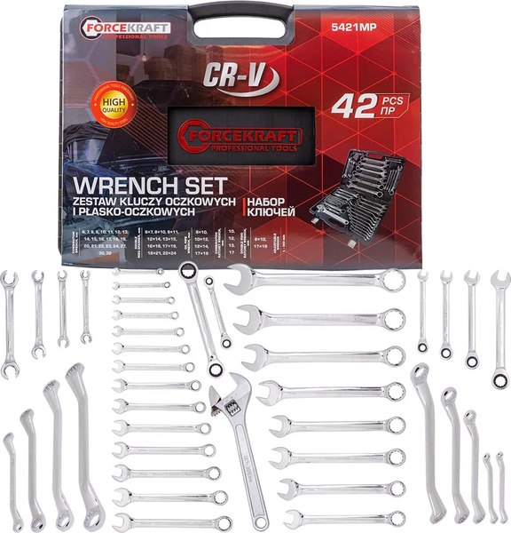 Набор ключей ForceKraft FK-5421MP - фото