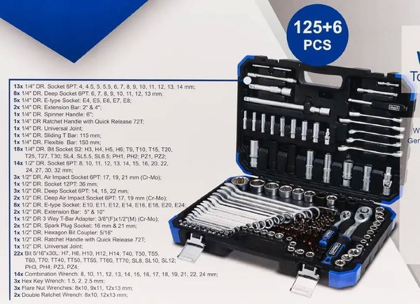 Универсальный набор инструментов Scheppach Sch-41252-5 Premium