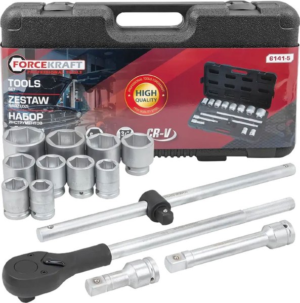 Универсальный набор инструментов ForceKraft FK-6141-5 - фото