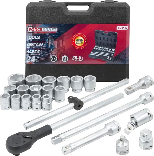 Универсальный набор инструментов ForceKraft FK-6241-5 - фото