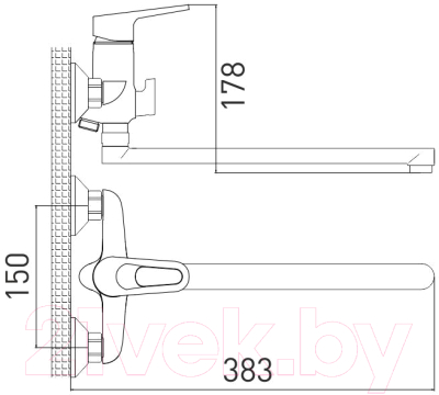 Смеситель Gross Aqua Delta 7244268C-35L(F)