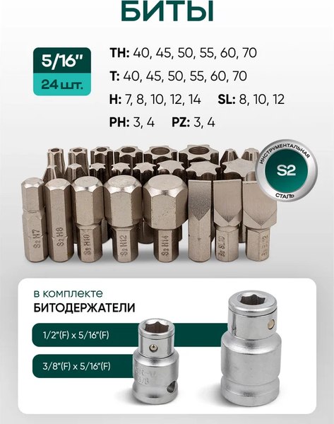 Универсальный набор инструментов RockForce RF-41793-5