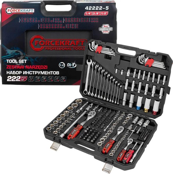Универсальный набор инструментов ForceKraft FK-42222-5 - фото