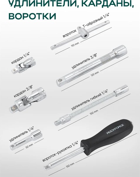 Универсальный набор инструментов RockForce Light 4821-5DS