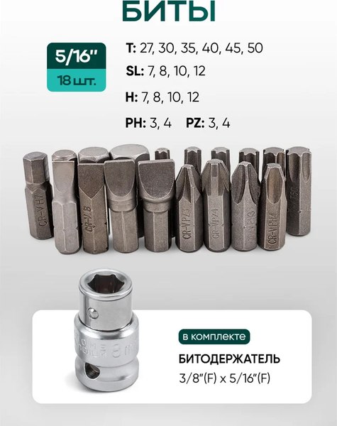 Универсальный набор инструментов RockForce Light 4821-5DS