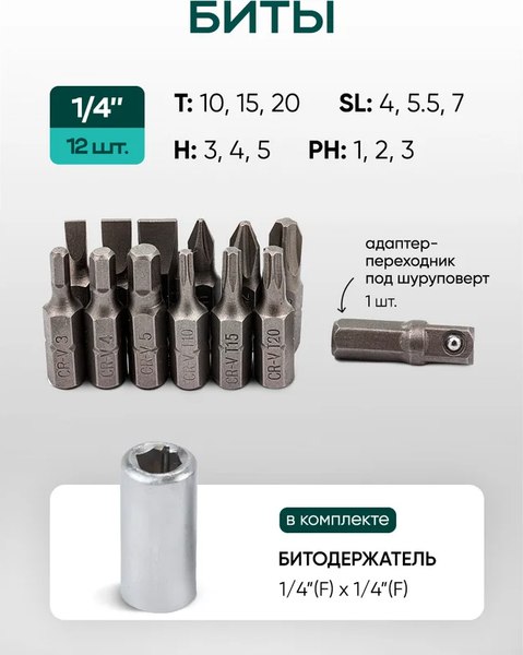 Универсальный набор инструментов RockForce Light 4941-5DS