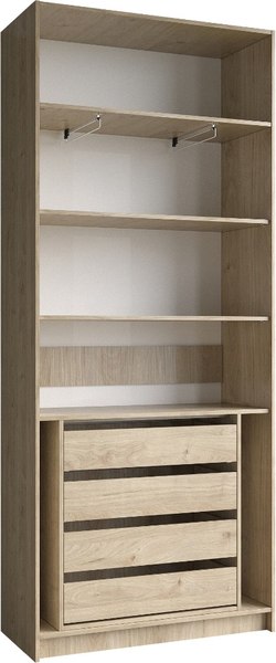 Шкаф-гармошка Евва Лайн ЛН-2D.450.04(2Z/2Z)