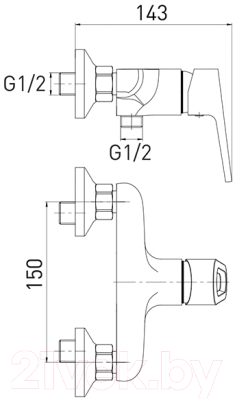 Смеситель Gross Aqua Delta 5740268C-S