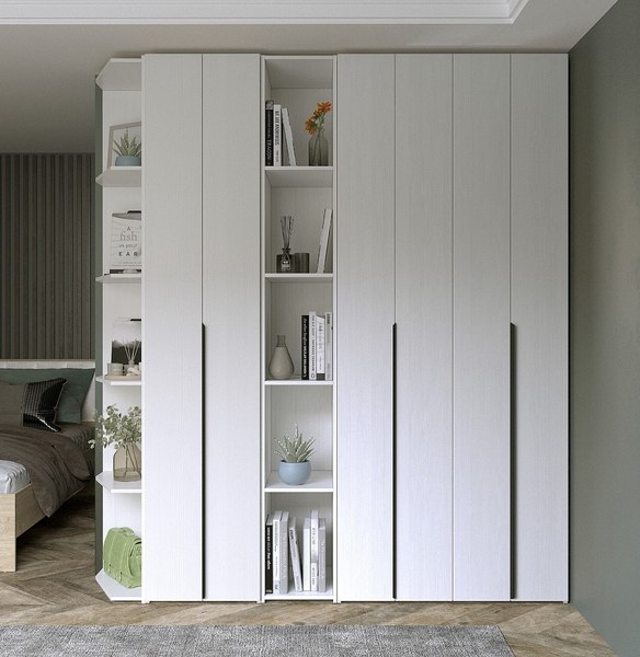 Шкаф-гармошка Евва Лайн ЛН-2D.450.04(0Z/0Z)