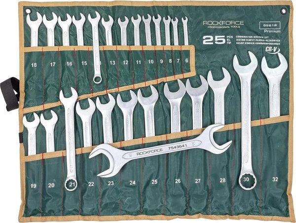 Набор ключей RockForce RF-5261P+1 Premium - фото