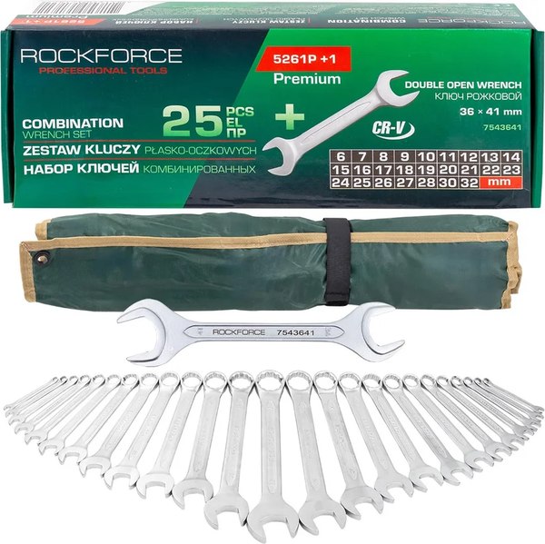 Набор ключей RockForce RF-5261P+1 Premium