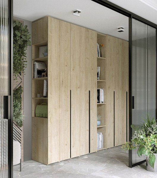 Шкаф-гармошка Евва Лайн ЛН-2D.560.01(0Z/0Z)