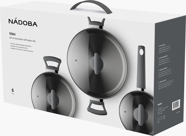 Набор кастрюль Nadoba Vikki 796118