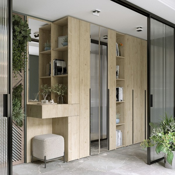 Шкаф-гармошка Евва ЛайнЛН-2D.560.01(1Z/1Z)