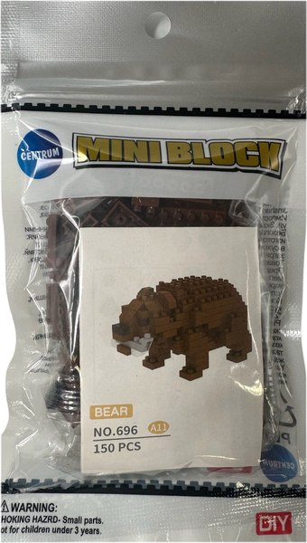 Микроконструктор Centrum Бурый медведь / 74137 - фото