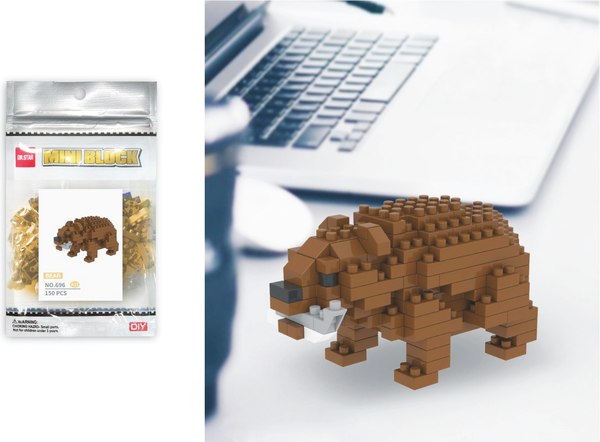 Микроконструктор Centrum Бурый медведь / 74137