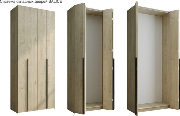 Шкаф-гармошка Евва Лайн ЛН-2D.560.01(2Z/2Z)