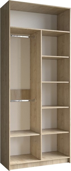 Шкаф-гармошка Евва Лайн ЛН-2D.560.02(2Z/2Z)