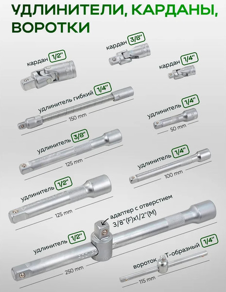 Универсальный набор инструментов RockForce RF-38841+6