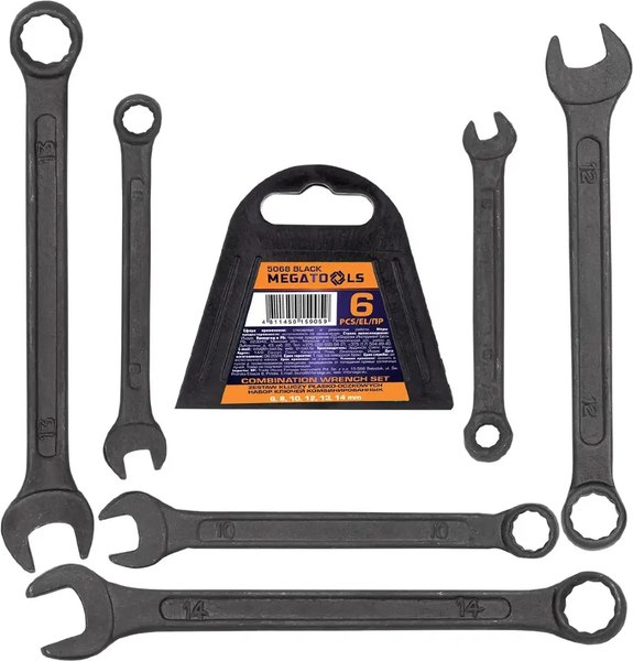 Набор ключей Megatools MT-5068 Black - фото